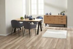 Royal Oak Table SANDBY 100x160 Chêne Naturel/noir -Meubles Reduction Magasin 137311 2