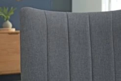 Chaise NORDRUP Tissu Gris/naturel -Meubles Reduction Magasin 137506