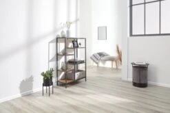 Étagère TRAPPEDAL 5 Tablettes Chêne/noir -Meubles Reduction Magasin 137722