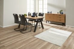 Royal Oak Table SANDBY 100x160 Chêne Naturel/noir -Meubles Reduction Magasin 139189