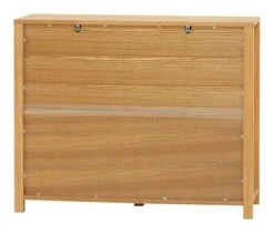 Royal Oak Commode HUGGET 4 Tiroirs Larges Chêne -Meubles Reduction Magasin 139441