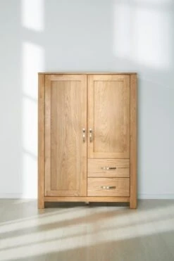 Royal Oak Commode HAGE 2 Tiroirs 2 Portes Chêne -Meubles Reduction Magasin 139502