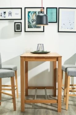 Royal Oak Table De Bar FAUSKE 70x115 Chêne -Meubles Reduction Magasin 139512