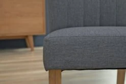 Chaise NORDRUP Tissu Gris/naturel -Meubles Reduction Magasin 142851