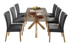 Chaise NORDRUP Tissu Gris/naturel -Meubles Reduction Magasin 142855