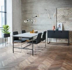 Table TERSLEV 80x140 Béton -Meubles Reduction Magasin 143748 2