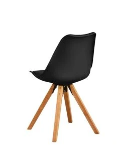 Chaise BLOKHUS Noir/naturel -Meubles Reduction Magasin 147923