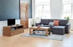 Table Basse VEDDE 60x110 Chêne -Meubles Reduction Magasin 147928