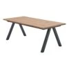 Royal Oak Table SANDBY 100x210 Chêne Naturel/noir -Meubles Reduction Magasin 148868