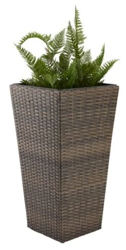 Panier BLOMMOR L36xL36xH70 Brun