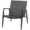 Fauteuil Lounge EDDERUP Noir -Meubles Reduction Magasin 150248