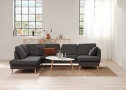 Royal Oak Table Basse LEJRE 60x120 Blanc/chêne -Meubles Reduction Magasin 150582