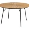 Table De Jardin RANGSTRUP Ø130 Naturel/noir -Meubles Reduction Magasin 151086