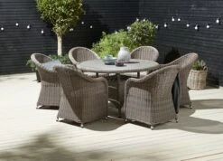 Table GAMMELBY Ø130 Gris -Meubles Reduction Magasin 151568