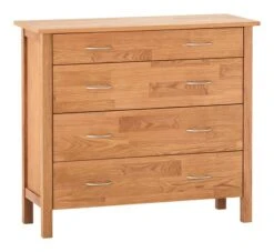 Royal Oak Commode 4 Tiroirs KAGERUP Large Chêne