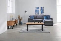 Royal Oak Table Basse SANDBY 60x110 Chêne Naturel/noir -Meubles Reduction Magasin 159030