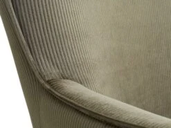 Fauteuil HUNDESTED Velours Côtelé Vert -Meubles Reduction Magasin 161956