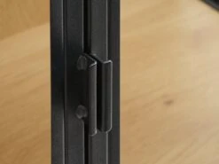 Vitrine TRAPPEDAL Chêne/noir -Meubles Reduction Magasin 162184