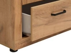 Vitrine LINTRUP 2 Portes Chêne -Meubles Reduction Magasin 162194