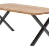 Royal Oak Table ROSKILDE 95x200 Chêne Naturel/noir -Meubles Reduction Magasin 162229