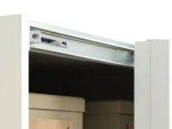 Armoire SALTOV 150x222 Blanc -Meubles Reduction Magasin 162304