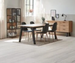 Vitrine TRAPPEDAL Chêne/noir -Meubles Reduction Magasin 165012 1