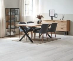 Vitrine TRAPPEDAL Chêne/noir -Meubles Reduction Magasin 165015 1