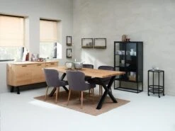 Desserte SORTEBRO Noir -Meubles Reduction Magasin 165020