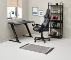 Étagère TISTRUP 5 Tablettes Noir -Meubles Reduction Magasin 165264