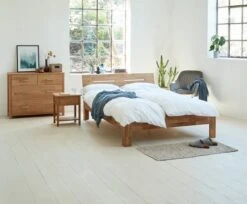 Royal Oak Commode HUGGET 4 Tiroirs Larges Chêne -Meubles Reduction Magasin 165535