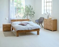 Royal Oak Commode HUGGET 4 Tiroirs Larges Chêne -Meubles Reduction Magasin 165652