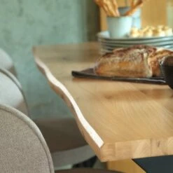 Royal Oak Table SANDBY 100x160 Chêne Naturel/noir -Meubles Reduction Magasin 166662 1