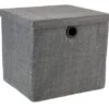 Boîte Rangement FRILO L32xL30xH29cm Gris -Meubles Reduction Magasin 166967