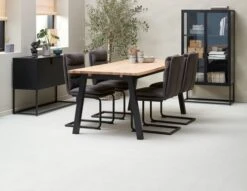 Buffet VIRUM 3 Portes Noir -Meubles Reduction Magasin 168048