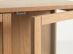 Royal Oak Vitrine LANGELINIE 2 Portes Chêne -Meubles Reduction Magasin 179307