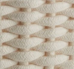 Panier BIRDAL Ø29xH12cm Blanc -Meubles Reduction Magasin 181476