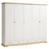Armoire ROLD 251×216 Blanc/pin -Meubles Reduction Magasin 181768