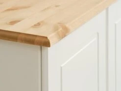 Armoire ROLD 82x153 Blanc/brun -Meubles Reduction Magasin 181773