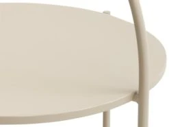 Bout De Canapé HALBY Ø37 Sable -Meubles Reduction Magasin 185393