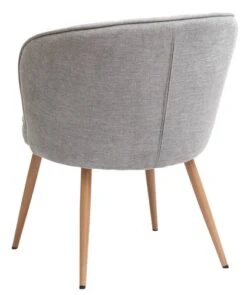 Fauteuil HOLMDRUP Gris/chêne -Meubles Reduction Magasin 185426