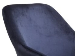 Fauteuil UDSBJERG Velours Bleu -Meubles Reduction Magasin 185432