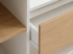 Meuble TV FILSKOV Chêne/blanc -Meubles Reduction Magasin 185463