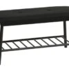 Banc VANDSTED Noir -Meubles Reduction Magasin 185644