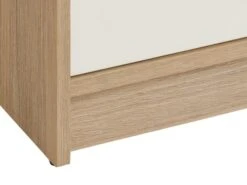 Commode 4 Tiroirs JENSLEV Chêne/blanc -Meubles Reduction Magasin 185867