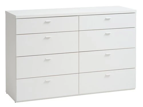 Commode 4+4 Tiroirs BRODAL Blanc