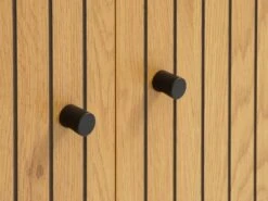 Buffet HEMDRUP 2 Portes Chêne -Meubles Reduction Magasin 185988