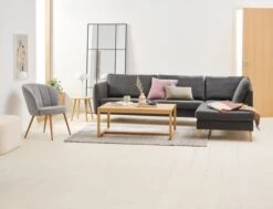 Fauteuil HOLMDRUP Gris/chêne -Meubles Reduction Magasin 186222 1