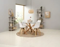 Étagère TRAPPEDAL 7 Tablettes Chêne/b. -Meubles Reduction Magasin 186927