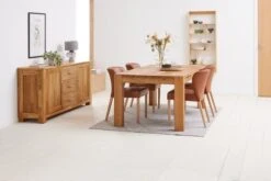 OLLERUP L200 + 4 KULBY Brun/chêne -Meubles Reduction Magasin 186929