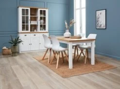 Partie Supérieure MARKSKEL 2 Portes Blanc/coloris Chêne -Meubles Reduction Magasin 186935